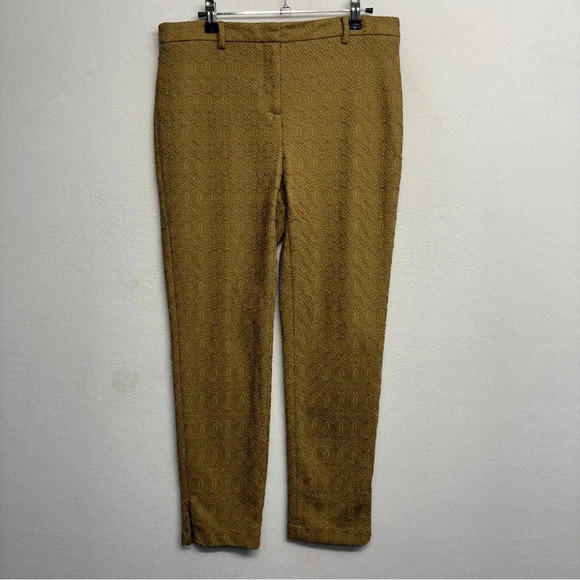 Black label by Chicos pants trousers slacks tan gold textured 0 / XS - Picture 1 of 11